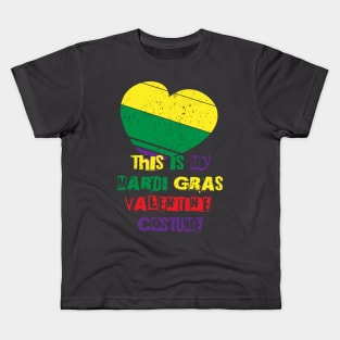 This is my mardi gras valentine costume Kids T-Shirt